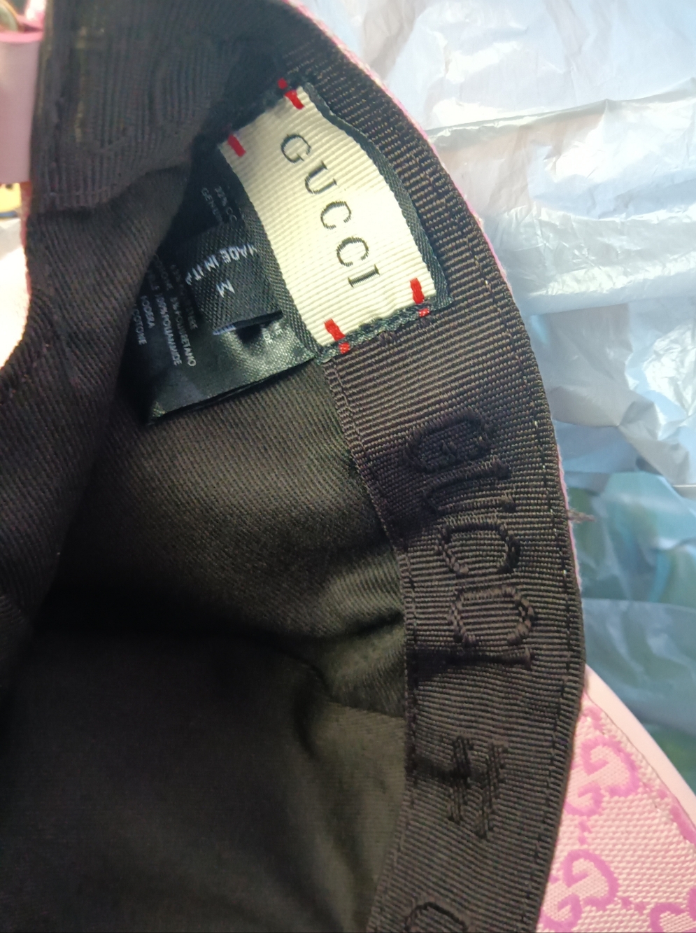 Gucci Pink  Embroidered Cap - Picture 3 of 5